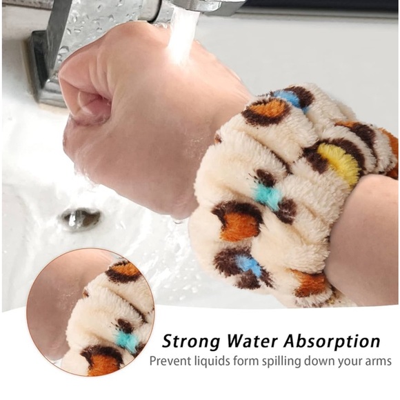 Leopard Print Spa Wristbands 8pc. New! Leopard - Picture 7 of 9